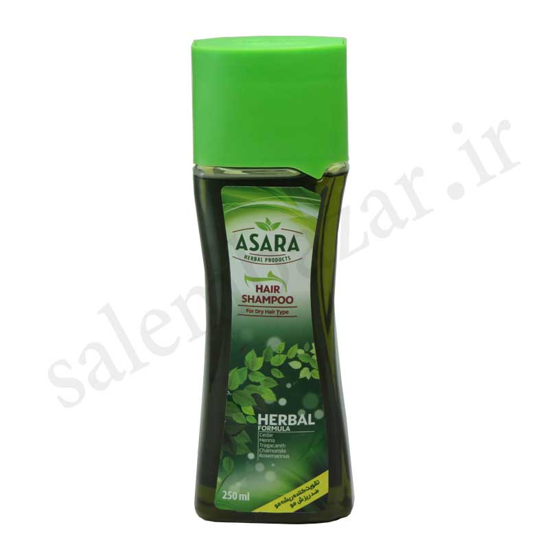 شامپو گیاهی آسارا برای موهای خشک - شامپو آسارا - بهترین شامپو - سالم و ارگانیک و طبیعی - سالم بازار